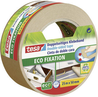tesa 1x Tesa dubbelzijdig tapijttape wit op rol 25 meter
