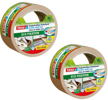 tesa 4x Tesa dubbelzijdig tapijttape wit op rol 10 meter