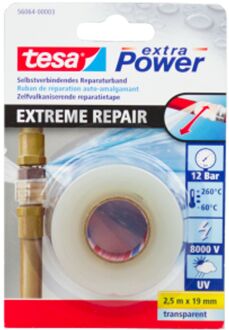 tesa 56064-03-00 56064-03-00 Reparatietape Transparant (l x b) 2.5 m x 19 mm 1 stuk(s)