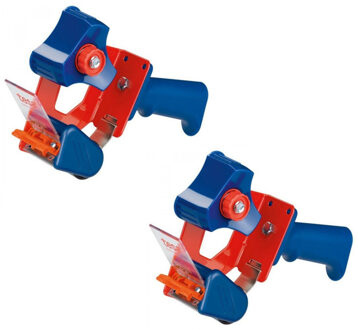 tesa 8x stuks Tesa verpakkingstaperollers roldispensers blauw/rood - Klusmateriaal - Verpakkingsmateriaal - Inpakmateriaal - Verpakkingsbenodigdheden - Verpakkingstape rollers/dispensers - Handrollers/handdispensers