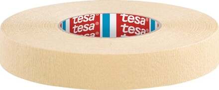 tesa Afplakband | sterk gecrêpt | zeemleer | lengte 50 m | breedte 25 mm | wiel | 12 stuks - 04322-00009-00 04322-00009-00