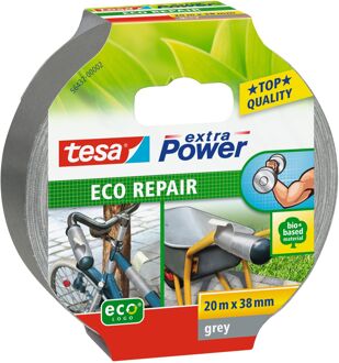 tesa ECO REPAIR 56432-02 Textieltape tesa Extra Power ECOLOGO Grijs (l x b) 20 m x 38 mm 1 stuk(s)