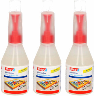 tesa hobbylijm - 3x - 90 gram - hobby - knutselbenodigdheden - lijm - hobbylijm