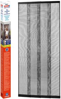 tesa Lamellenhor Insectstop - 60-95x220cm - Antraciet - Aluminium