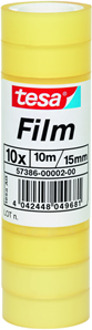 tesa Plakband Tesa film standaard 15mmx10m krimp 10 rollen Transparant