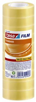 tesa Plakband Tesa film standaard 15mmx33m krimp 10rollen Transparant
