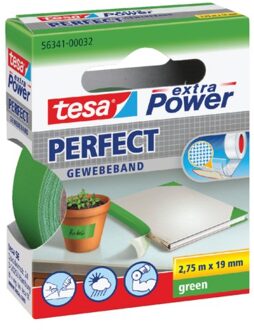 tesa Plakband Tesa textiel 19mmx2.75m groen