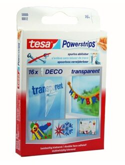 tesa Powerstrips Deco Tesa 16 stuks - Feestdecoratievoorwerp