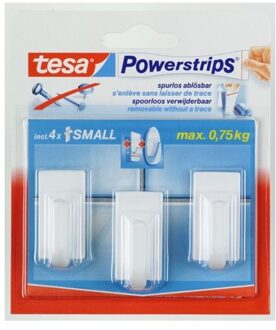 tesa Powerstrips® Hooks Small CLASSIC Wit