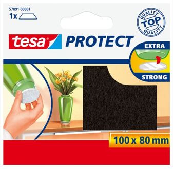 tesa Protect Beschermvilt Rechthoekig - Bruin - 80 x 100 mm