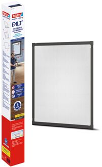 tesa Raamhor Insectstop - 100x220cm - Antraciet - Met Klittenband