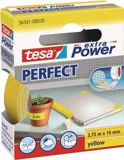 tesa Textieltape - 19 mm x 2.75 m - Geel