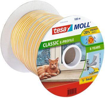 tesa Tochtband E-profile Wit 100m