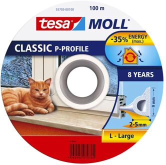 tesa Tochtband P-profile Wit 100m