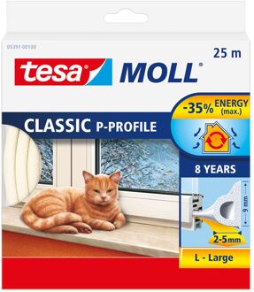 tesa Tochtband P-profile - Wit - 25m