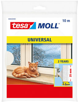 tesa Tochtstrip - 2x - zelfklevend - wit - 10m x 25 mm - Klussen - Huis isolatie