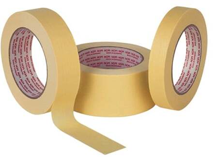 tesa Universeel afdektape | licht gecrêpt | lichtbeige | lengte 50 m | breedte 30 mm | wiel | 10 stuks - 04349-00002-00 04349-00002-00