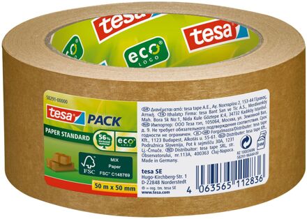 tesa Verpakkingstape Paper Ecologo 50mmx50mm