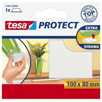 tesa viltglijder/meubelbeschermer wit zelfklevend 8 x 10 cm - Meubelviltjes