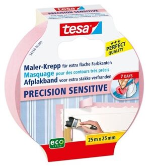 tesa Washi Sensitive Afplakband - 1 stuk - 1 x 25 mm - 25 m