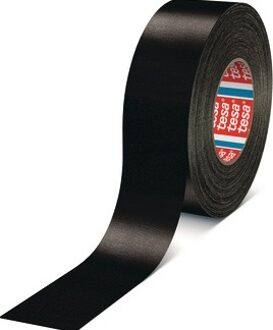 tesa Weefseltape | zwart | lengte 50 m | breedte 50 mm wiel | 3 stuks - 04651-00508-00 04651-00508-00