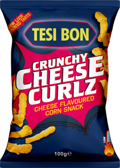 Tesi Bon - Crunchy Cheese Curlz 100 Gram 14 Stuks