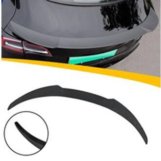 Tesla Achterspoiler passend voor Tesla Model 3 2017- 'M4' (Glanzend Zwart ABS) TSTS01