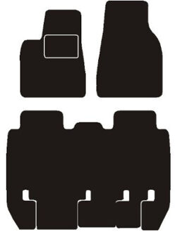 Tesla Automatten passend voor tesla model x, 5-zits 2017 -> MSN1360812