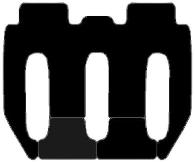 Tesla Automatten passend voor tesla model x, laatste rij aut. stoel 2017 -> MSN1360809