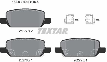 Tesla Remblokkenset, schijfrem 2627701