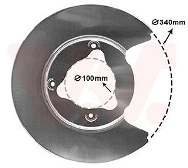 Tesla Stofschild Achter R 6904374