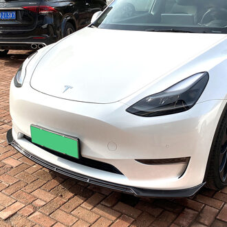 Tesla Voorspoilerlip passend voor Tesla Model Y 2019- (Glanzend Zwart ABS) DXVTS02