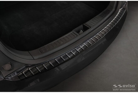 Tesla Zwart RVS Bumper beschermer passend voor Tesla Model S 2012- 'Ribs' AV245247