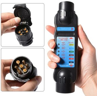 Tester Bedrading Circuit Licht Test Tool Voornamelijk Duurzaam 12V 7-Pin Auto Vrachtwagen Trailer Plug Socket