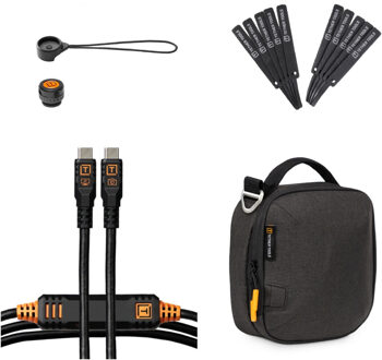 Tether Tools Starter Tethering Kit Optima 10G 15' (4.6m) Straight to Straight, Non-Reflective Black