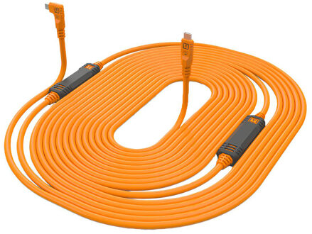 Tether Tools TetherGuard Leverlock & Cable Kit USB-C 9.4 m Oranje
