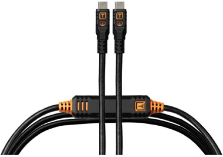 Tether Tools TetherPro Optima 10G USB-C 15' (4.6m) Straight to Straight, Non-Reflective Black