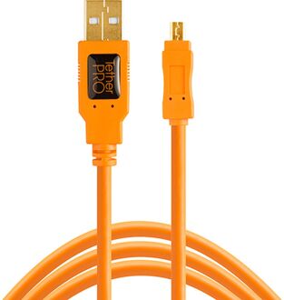 Tether Tools TetherPro USB 2.0 To Mini-B 8-PIN 30cm HV Orange
