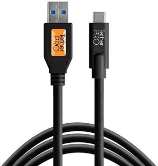 Tether Tools TetherPro USB 3.0 to USB-C 4,6m zwart