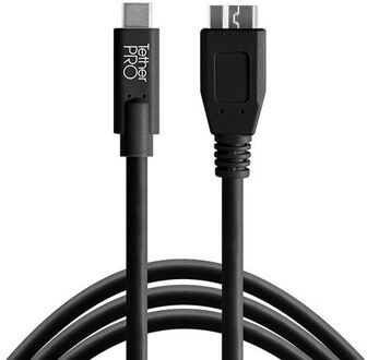 Tether Tools TetherPro USB-C naar 3.0 Micro-B Zwart (4.6 meter)