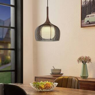 Tetira hanglamp, 1-lamp, 30 cm, bruin bruin, wit