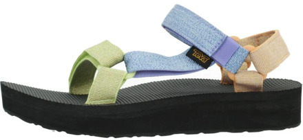Teva Comfortabele platte sandalen voor vrouwen Teva , Multicolor , Dames - 41 Eu,40 Eu,38 Eu,37 Eu,39 EU