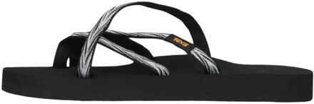 Teva Olowahu Teenslipper Dames zwart - wit - grijs - 38