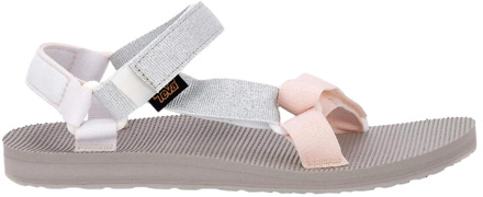 Teva Parel Metallic Platte Sandalen Teva , Gray , Dames - 40 Eu,39 Eu,38 EU