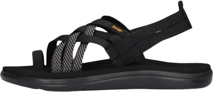 Teva Voya Strappy Dames Wandelsandalen - Zwart - Maat 36