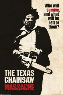 Texas Chainsaw Massacre Who Will Survive Poster 61x91,5cm Multikleur