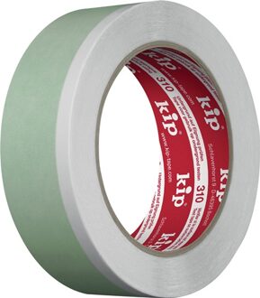 Textielversterkte tape | lengte 25 m | breedte 35 mm | groen/wit rol | 12 stuks - 310-35 310-35
