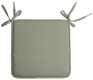 Textile Home stoelkussens - groen - 38 x 38 x 3 cm - voor binnen - vierkant