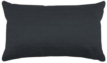 Textile sierkussen Bea - antraciet - 30 x 50 cm - bank kussens - polyester