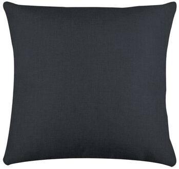 Textile sierkussen Bea - antraciet - 50 x 50 cm - bank kussens - polyester